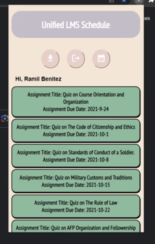 LMS Deadline Compiler Extension — image 1 of 4