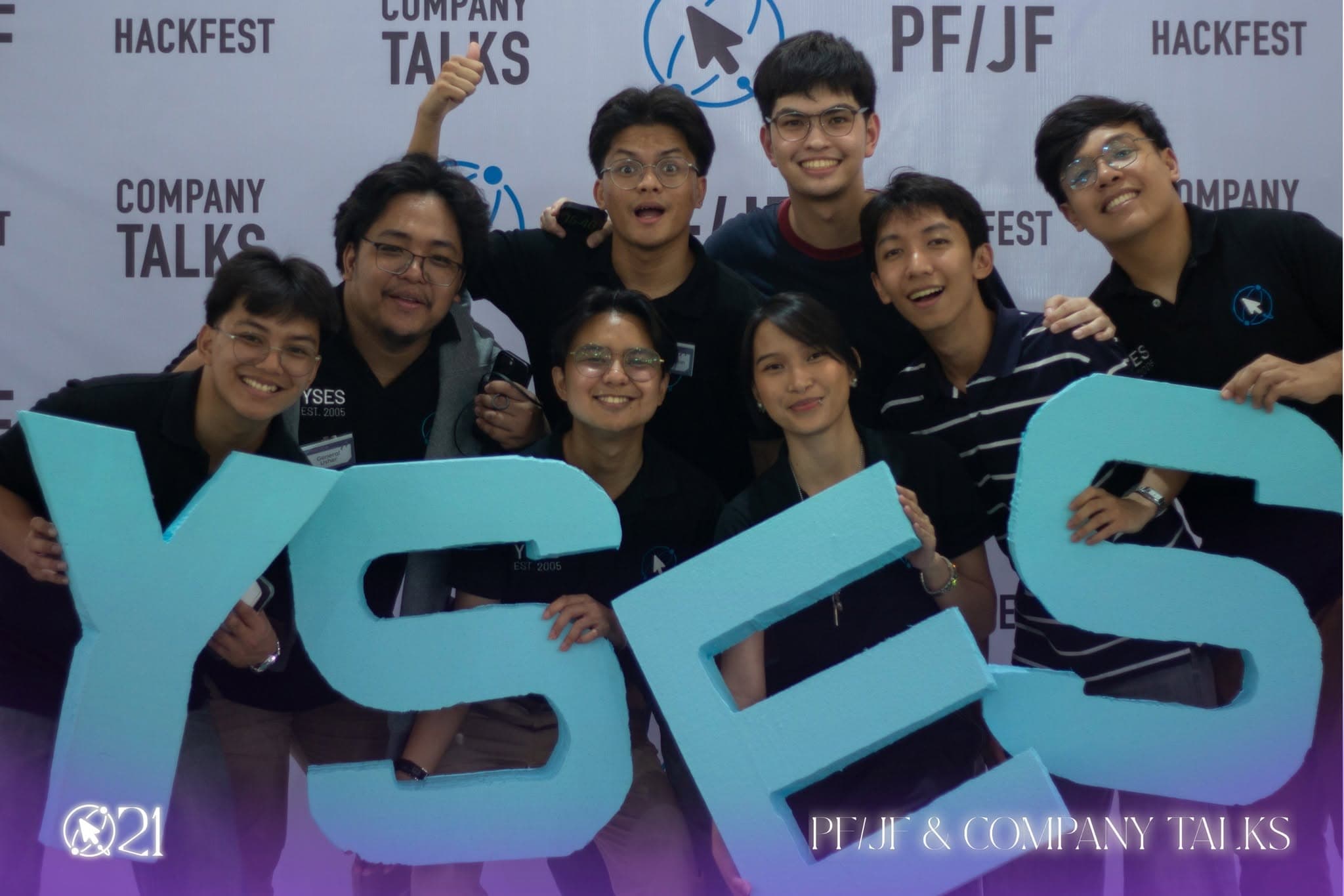 YSES Team with Foam Letters